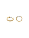 Classic Crystal Pearl HuGGie Earrings Gold - COACH - BALAAN 1