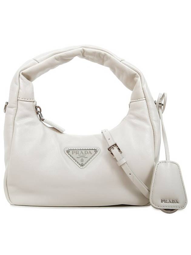 Soft Padded Nappa Leather Mini Bag White - PRADA - BALAAN 2