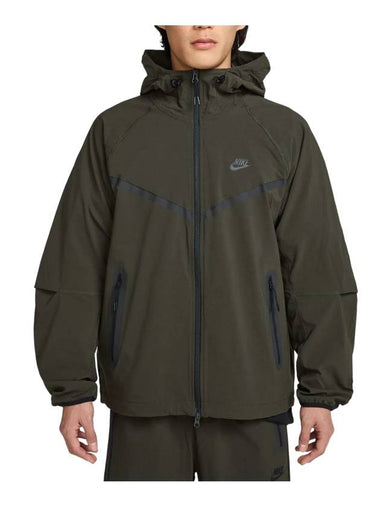 Tech Woven Full Zip Windbreaker Sequoia - NIKE - BALAAN 1