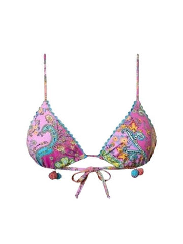 24SS Women's Paisley Print Triangle Bikini Top 241LBMB22 11266 BPG - TWINSET - BALAAN 1