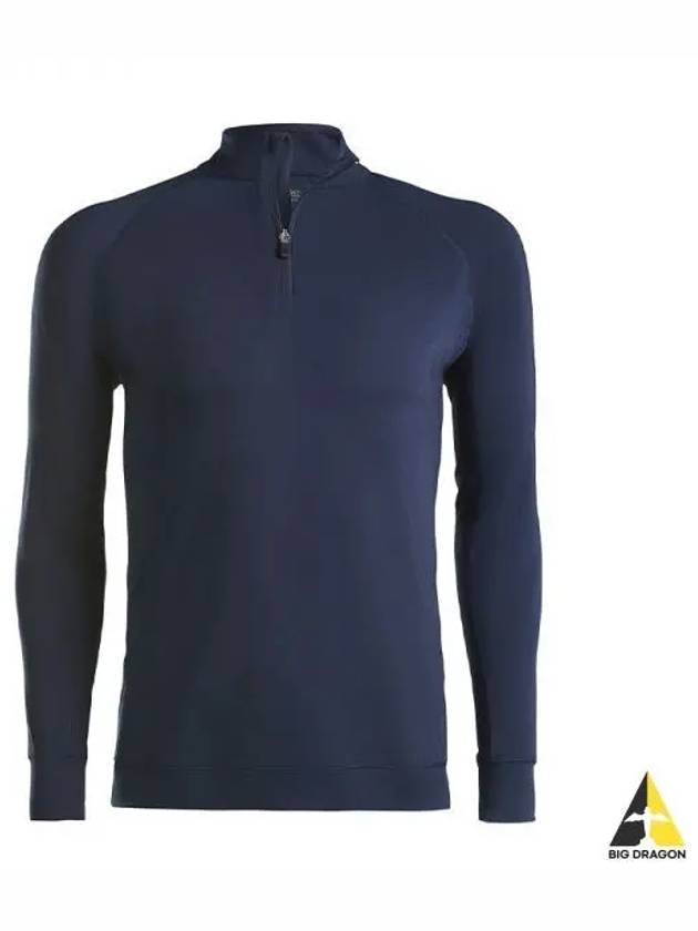 MS21K79 TWLT Men's Lux Staple Half Zip Long Sleeve T-Shirt Navy MS21K79 TWLT - G/FORE - BALAAN 2