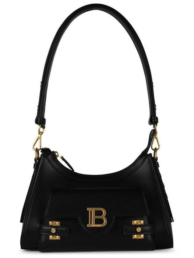 Balmain 'Hobo B-Buzz' Black Leather Bag - BALMAIN - BALAAN 1