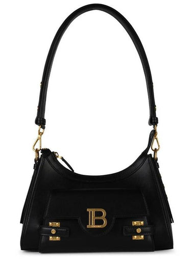 Balmain 'Hobo B-Buzz' Black Leather Bag - BALMAIN - BALAAN 1