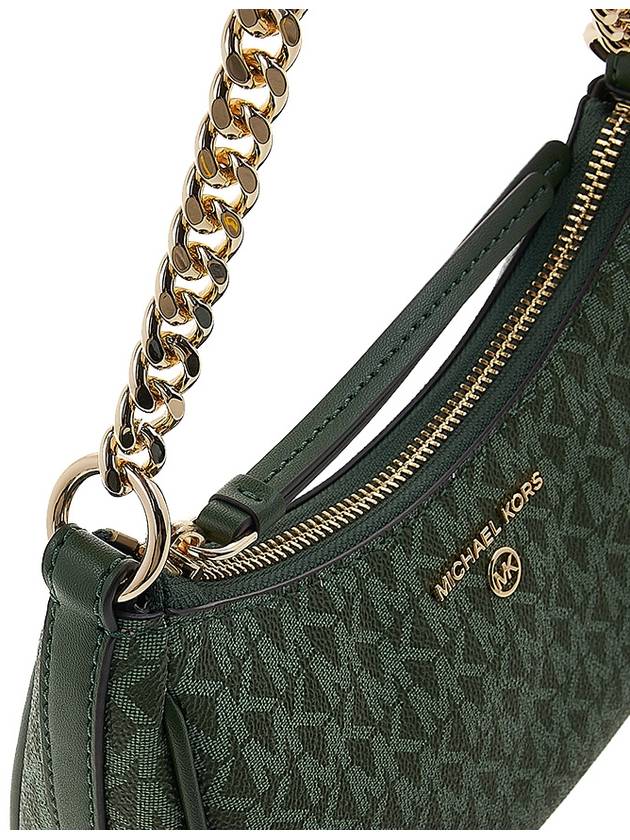 Jet Set Charm Small Nylon Gabardine Shoulder Bag Green - MICHAEL KORS - BALAAN 9