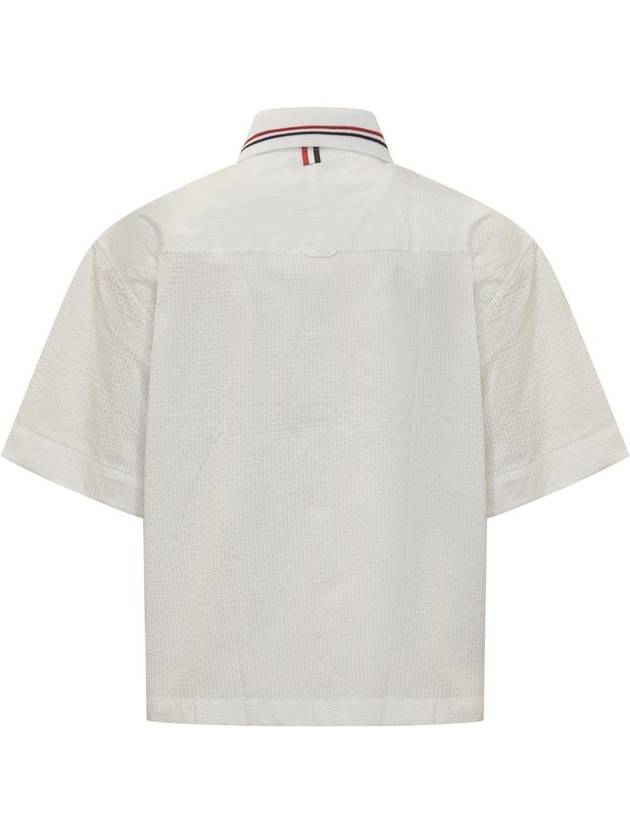 Long Sleeve Shirt MWS317CF0009 100 WHITE - THOM BROWNE - BALAAN 3