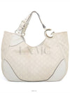 Seema GG logo shoulder tote bag 203504 white gold - GUCCI - BALAAN 1