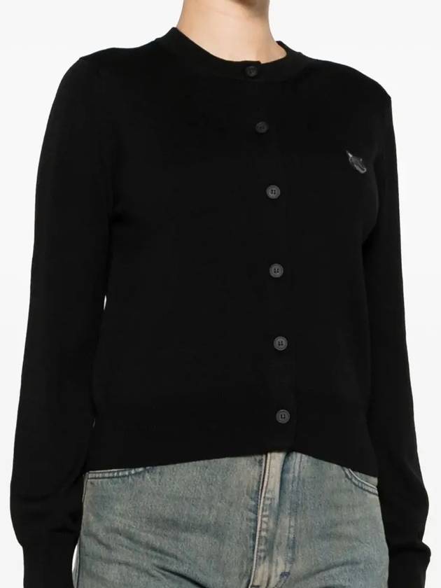 Maison Kitsune Bold Fox Head Women s Wool Cardigan MW00508 P199 - POLO RALPH LAUREN - BALAAN 3