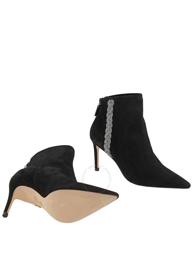 Stuart Weitzman Addison 85 Suede Bootie In Black, Brand Size 37 ( US Size 6.5 ) - STUART WEITZMAN - BALAAN 2