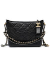 Gabrielle Calfskin Small Hobo Cross Bag Black - CHANEL - BALAAN 2