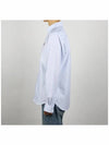 Oxford Institutional Foxhead Patch Button Down Classic Shirt Blue - MAISON KITSUNE - BALAAN 4