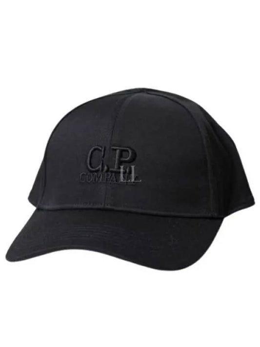 Embroidered Logo Ball Cap Black - CP COMPANY - BALAAN 2