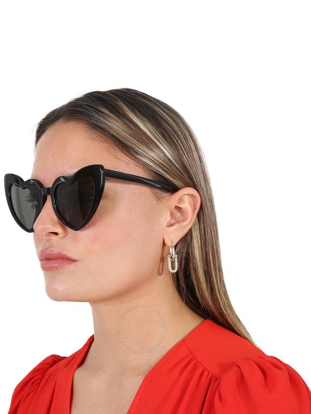 Saint Laurent Grey Heart Ladies Sunglasses SL 181 LOULOU 001 54 - SAINT LAURENT - BALAAN 2