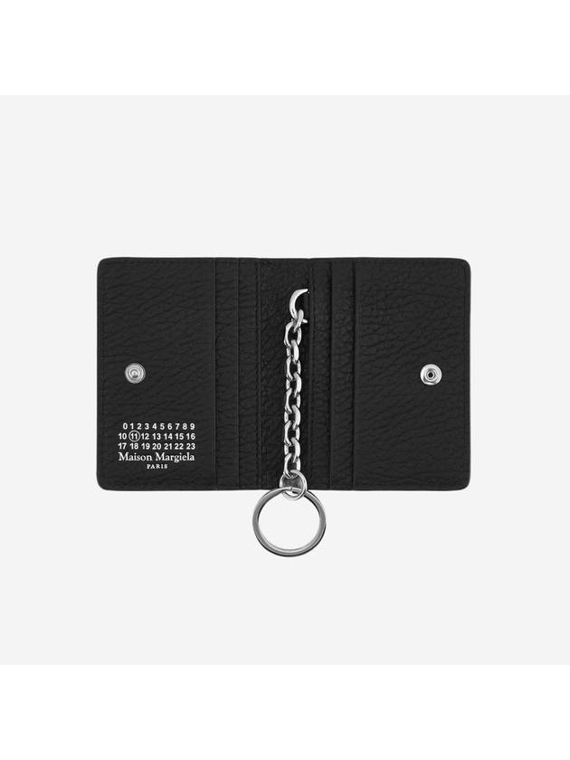 4 Stitch Keyring Card Wallet Black - MAISON MARGIELA - BALAAN 4