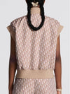 Technical Taffeta Oblique Motif Vest Rose Des Vents - DIOR - BALAAN 5