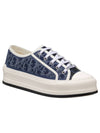 Walk'n'Dior Platform Cotton Low Top Sneaker Blue - DIOR - BALAAN 2