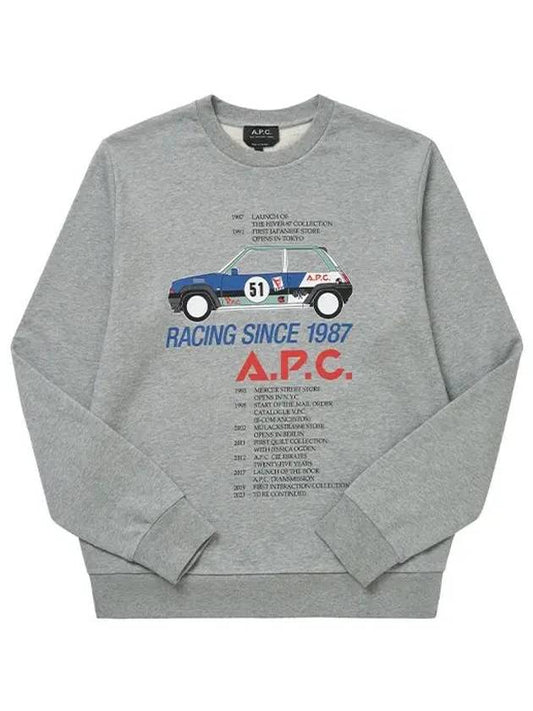 Mac Racing Car Sweatshirt Heather Grey - A.P.C. - BALAAN 2