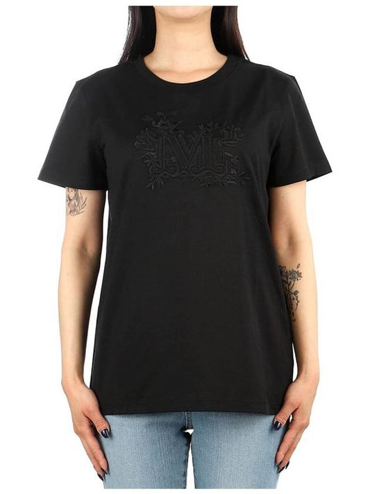 Women's Sacha Short Sleeve T-Shirt Black - MAX MARA - BALAAN 2