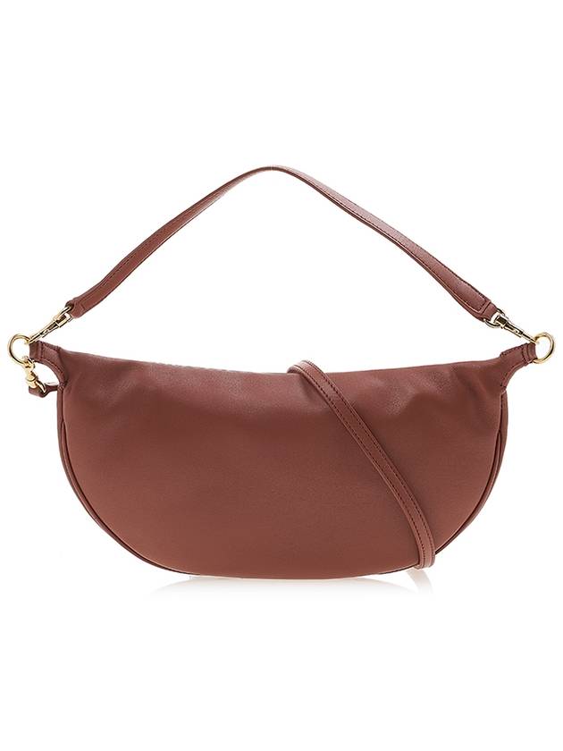 Luna Small Logo Calfskin Shoulder Bag Brown - JIL SANDER - BALAAN 4