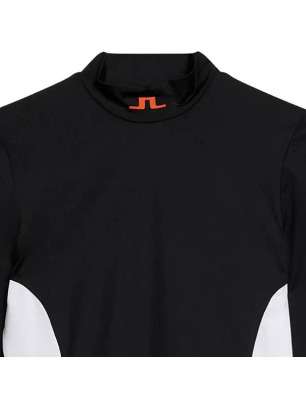 Thabisa Mockneck Long Sleeve T-Shirt Black - J.LINDEBERG - BALAAN 4