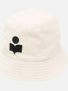 Haley Embroidered Logo Bucket Hat Ivory - ISABEL MARANT - BALAAN 2