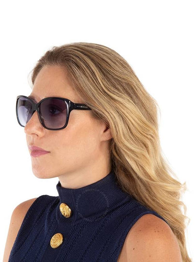 Calvin Klein Blue Gradient Oversized Ladies Sunglasses CK20518S 410 60 - CALVIN KLEIN - BALAAN 2