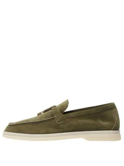 Summer Charms Walk Suede Loafers Green - LORO PIANA - BALAAN 2