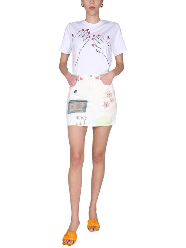 Short Skirt 680576 RSA059012 POWDER - ALEXANDER MCQUEEN - BALAAN 3