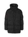 Men s Lens Wappen Nycra R Long Padded Jacket Black 17CMOW173A 005864G 999 - CP COMPANY - BALAAN 2