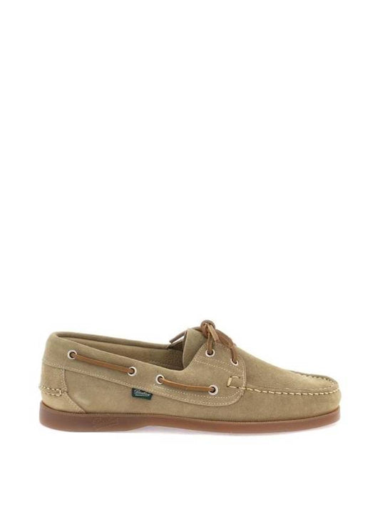 Bath Suede Boat Shoes Beige - PARABOOT - BALAAN 1