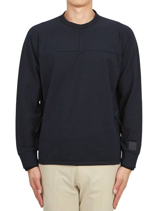 Metropolis Series Fleece Sweatshirt Navy - CP COMPANY - BALAAN 2