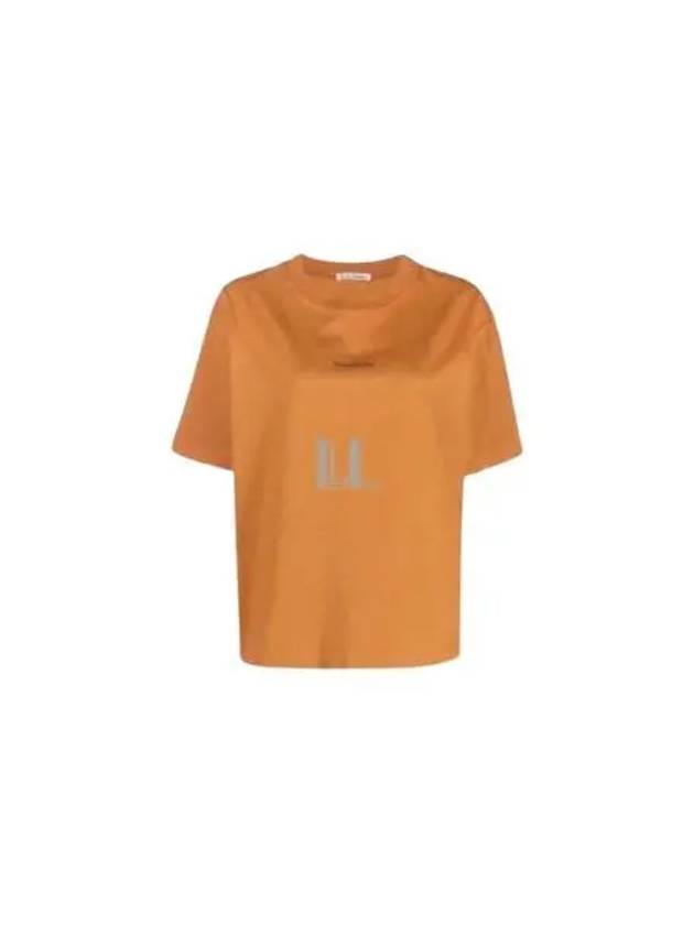 Logo Crew Neck Short Sleeve T-Shirt Orange - ACNE STUDIOS - BALAAN 2