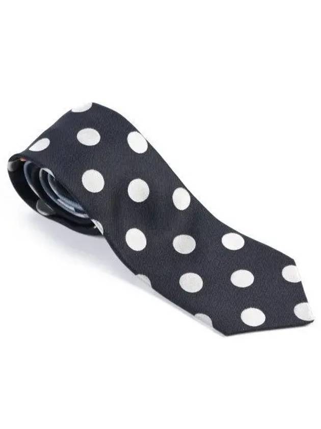 Men's Dot Daisy Silk Tie Black - PAUL SMITH - BALAAN 2