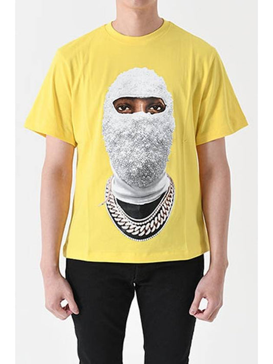 NUS22291 Mask Short Sleeve T Shirt Yellow 079 - IH NOM UH NIT - BALAAN 2