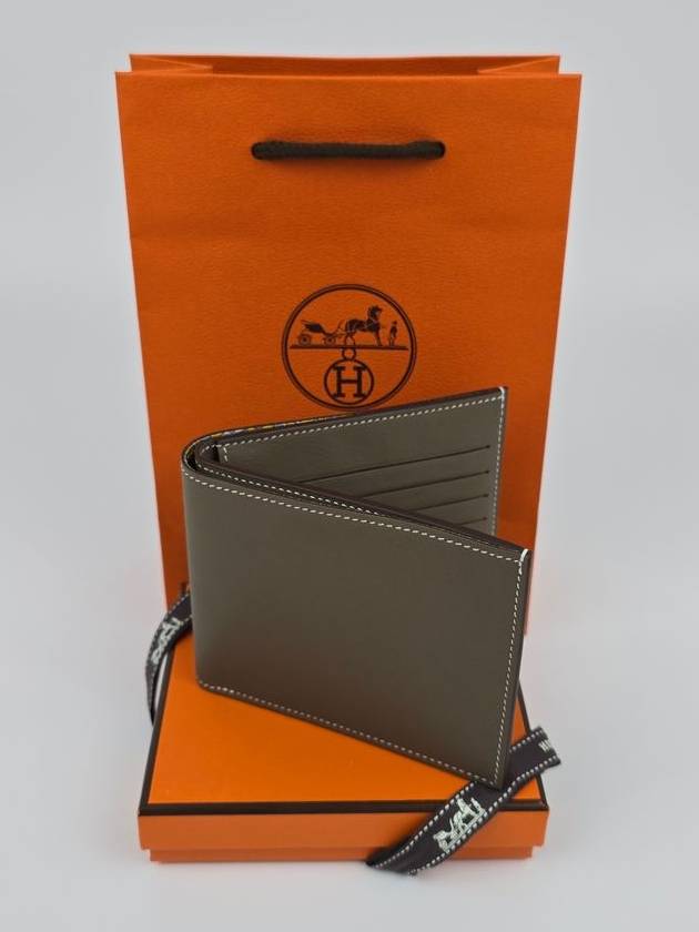 Citizen Twill Compact Card Wallet Brown - HERMES - BALAAN 2