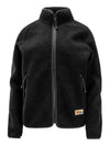 Women's Vardag Pile Fleece Zip-Up Jacket Black - FJALL RAVEN - BALAAN 2