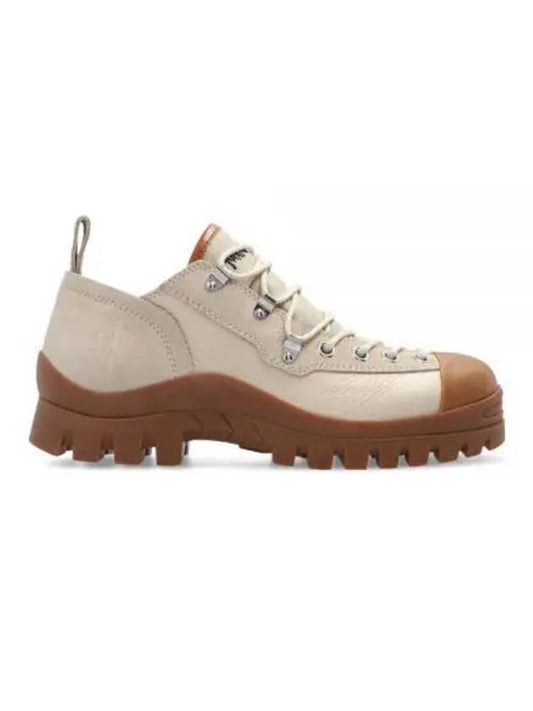 Logo Leather Hiking Low Top Sneakers Beige - JW ANDERSON - BALAAN.