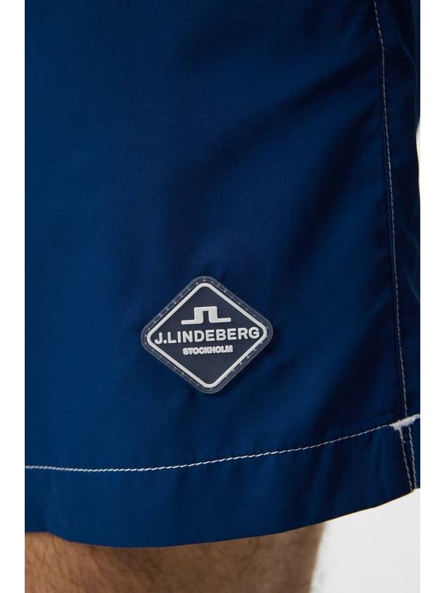 Banks Solid Swim Trunk Shorts Estate Blue - J.LINDEBERG - BALAAN 5