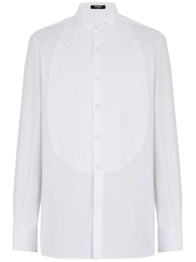 button stretch long sleeve shirt white - BALMAIN - BALAAN 2