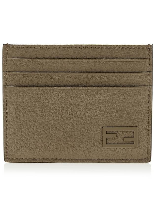 Leather Card Wallet Brown Yellow - FENDI - BALAAN 2