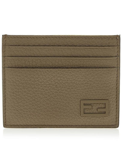 Leather Card Wallet Brown Yellow - FENDI - BALAAN 2