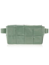 Intrecciato Cassette Mini Belt Bag Sage Green - BOTTEGA VENETA - BALAAN 2