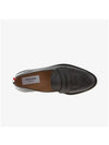 Men's Vitello Flexible Leather Sole Soft Penny Loafer Black - THOM BROWNE - BALAAN 4