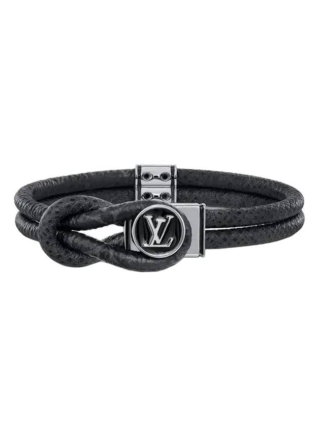 Loop It Monogram Bracelet Black - LOUIS VUITTON - BALAAN.