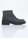 MM6 Suede Ankle Boots Black - MAISON MARGIELA - BALAAN 1