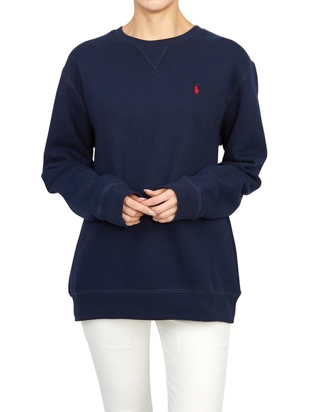 Kids Pony Embroidered Logo Sweatshirt Navy - POLO RALPH LAUREN - BALAAN 6