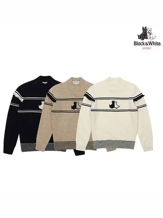 Tassel Point Terrier Pullover 2632LXKC - BLACK&WHITE - BALAAN 1