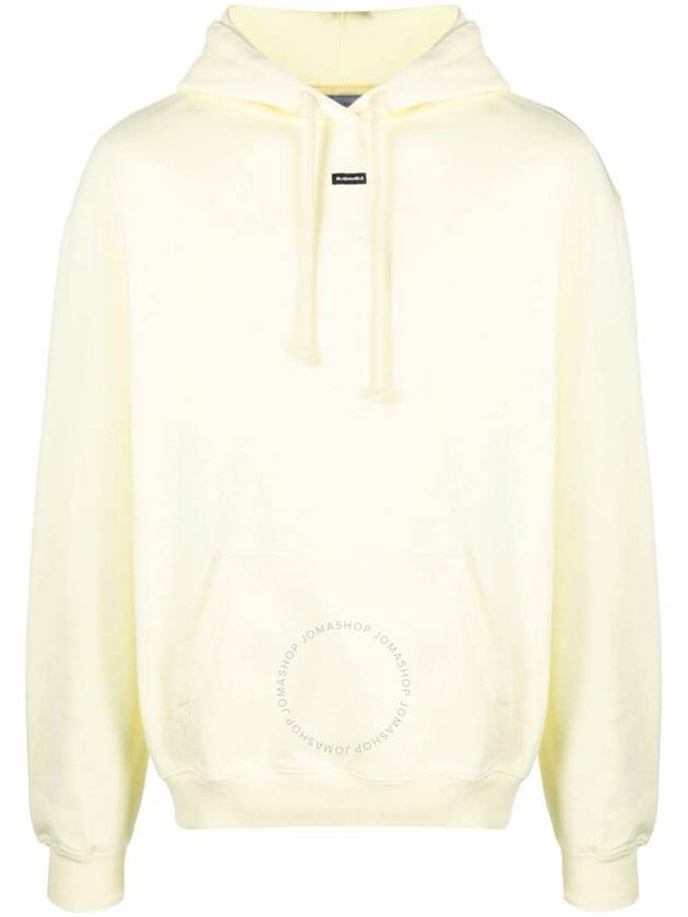 Bluemarble Men's Tender Yellow Logo-Print Cotton Hoodie, Size Small - BLUEMARBLE - BALAAN 1