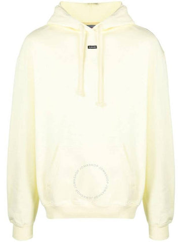 Bluemarble Men's Tender Yellow Logo-Print Cotton Hoodie, Size Small - BLUEMARBLE - BALAAN 1