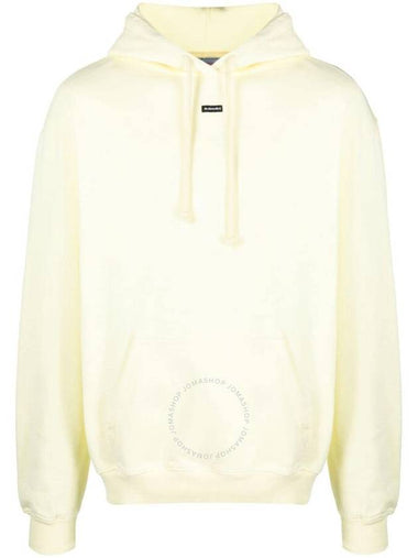 Bluemarble Men's Tender Yellow Logo-Print Cotton Hoodie, Size Small - BLUEMARBLE - BALAAN 1