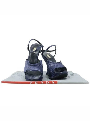 Smith Market blue color sandals women s shoes - PRADA - BALAAN 1